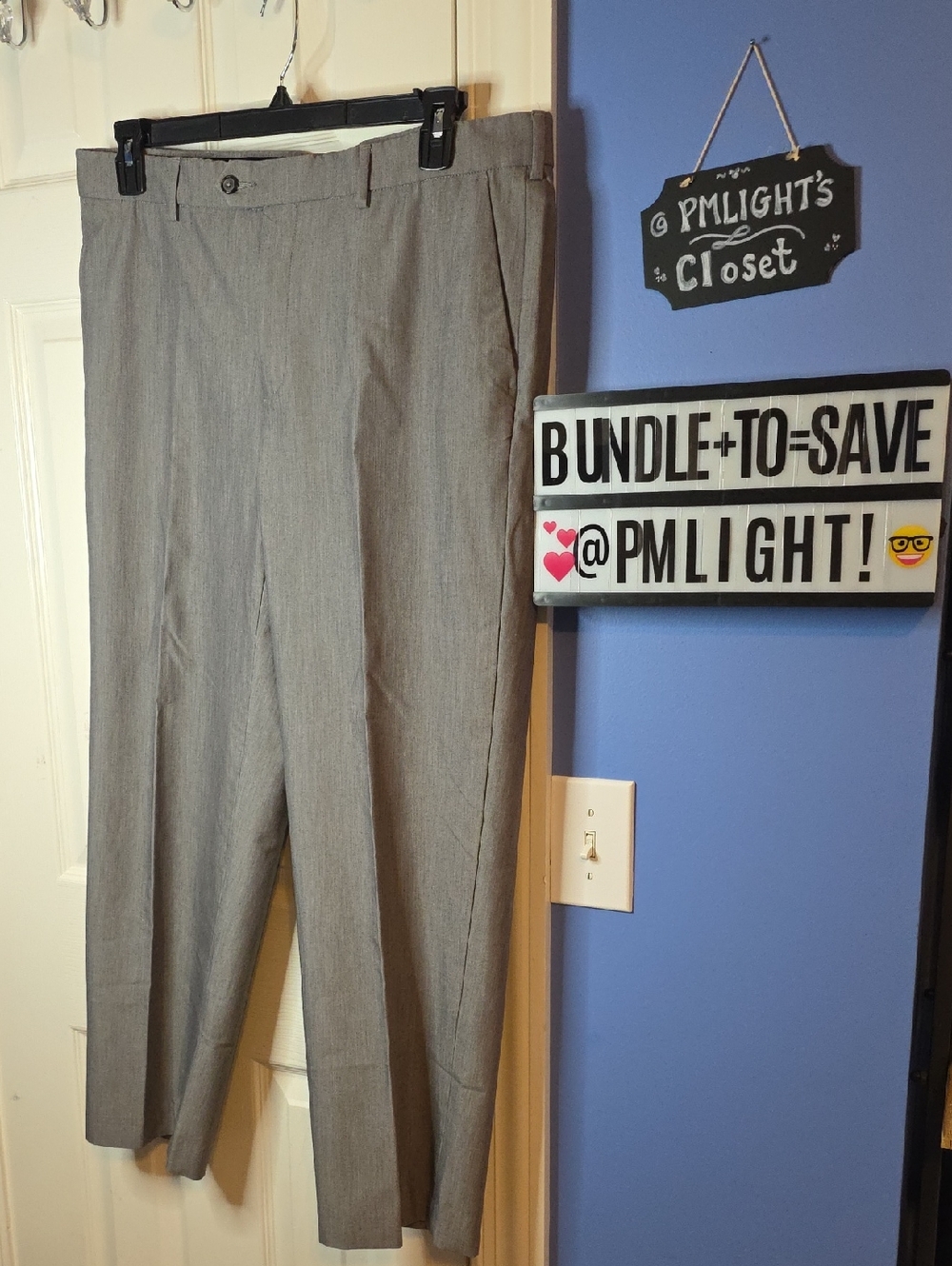 Croft & Barrow Classic Gray Dress Pants 36x29